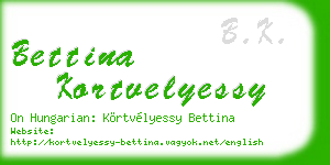 bettina kortvelyessy business card