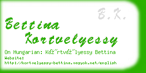 bettina kortvelyessy business card